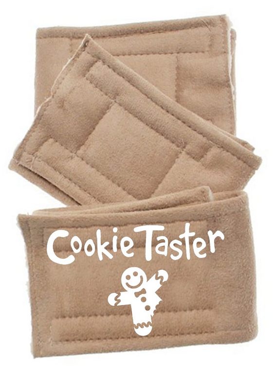 Peter Pads Tan 3 Pack 5 sizes with Design Cookie Taster